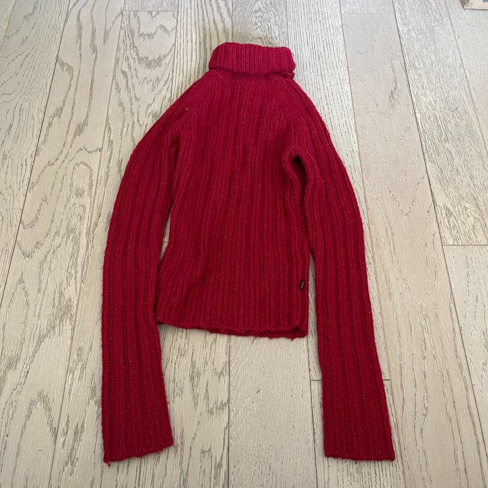 VINTAGE Abercrombie & Fitch stretch SWEATER 40% lambswool new rare